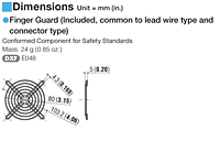 Finger Guard Dimensions