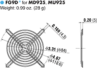 Dimensions (Finger Guard)